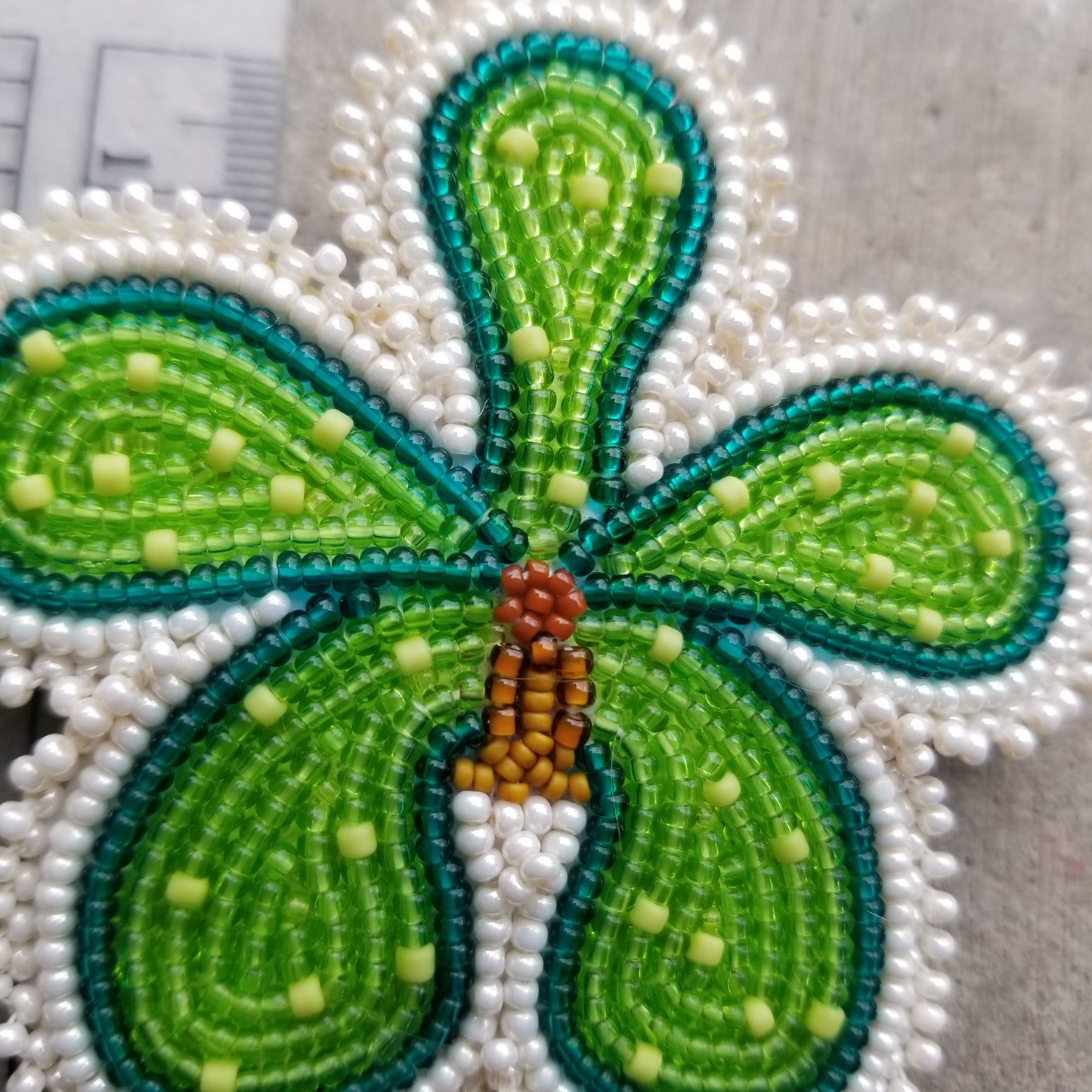 Green Orchid Earrings