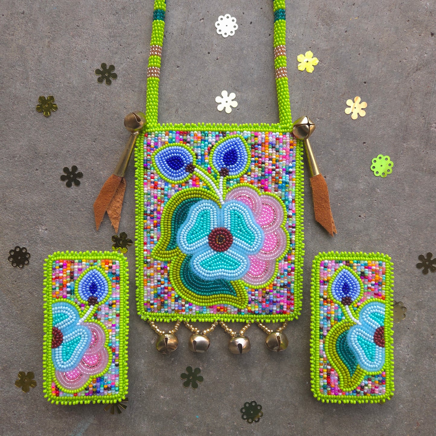 Bead Soup Necklace and Earrings