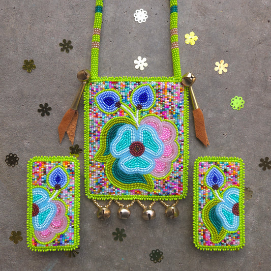 Bead Soup Necklace and Earrings