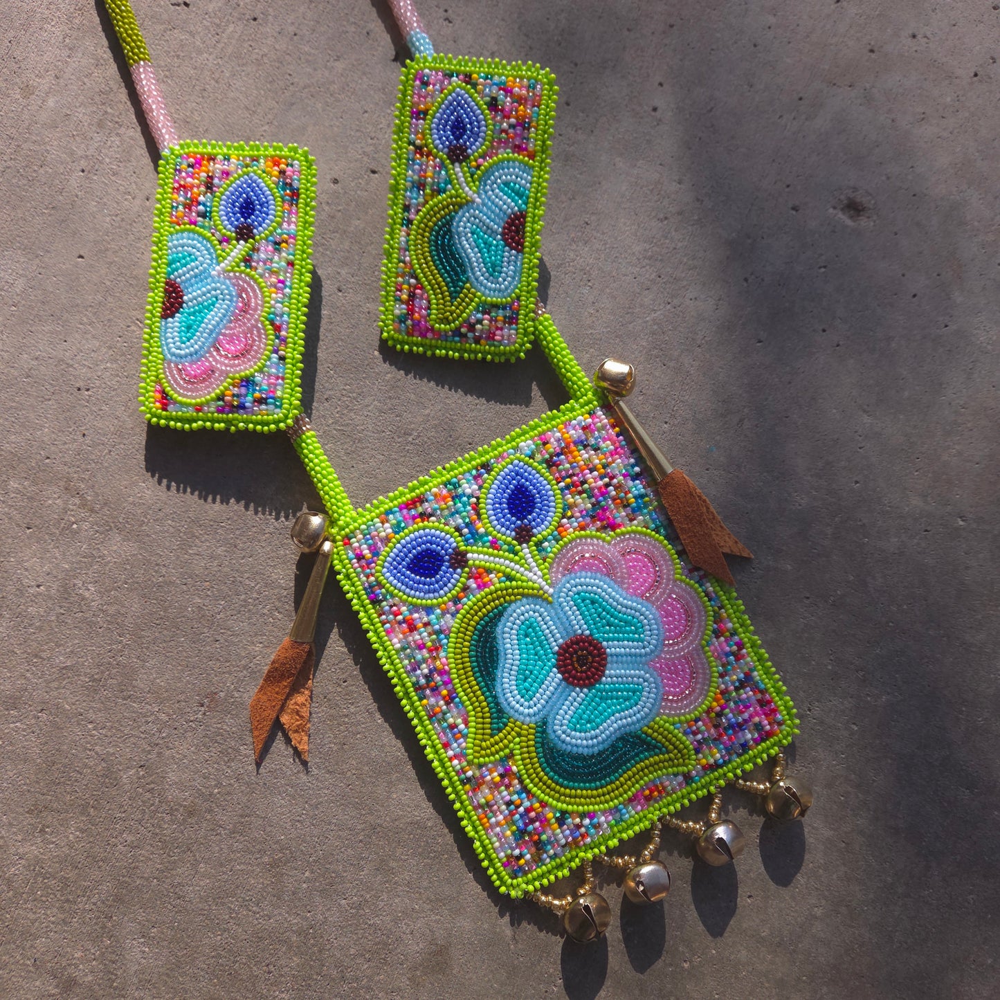 Bead Soup Necklace and Earrings