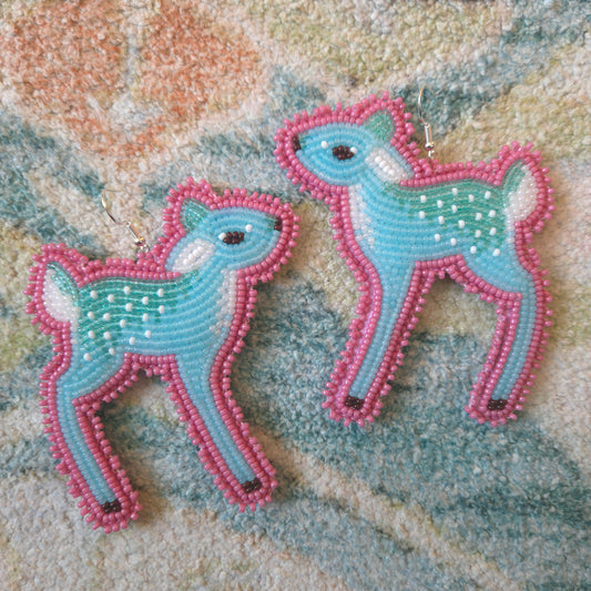 Blue Fawn Hook Earrings