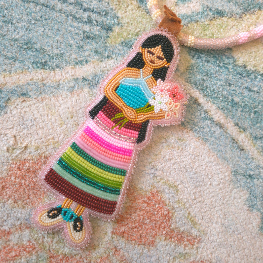 Ndn Flower Girl Necklace