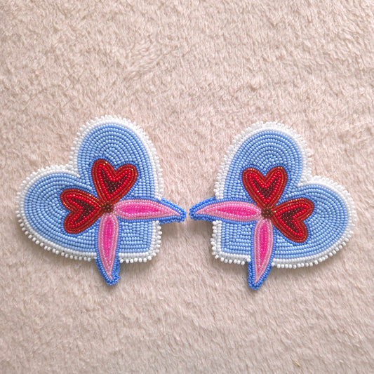 "I <3 Florals" Post Earrings