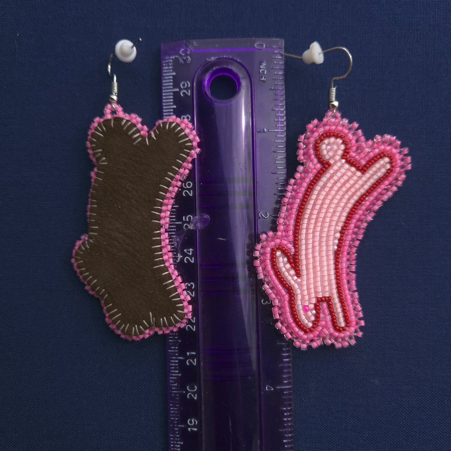 Pink Bunny Hook Earrings