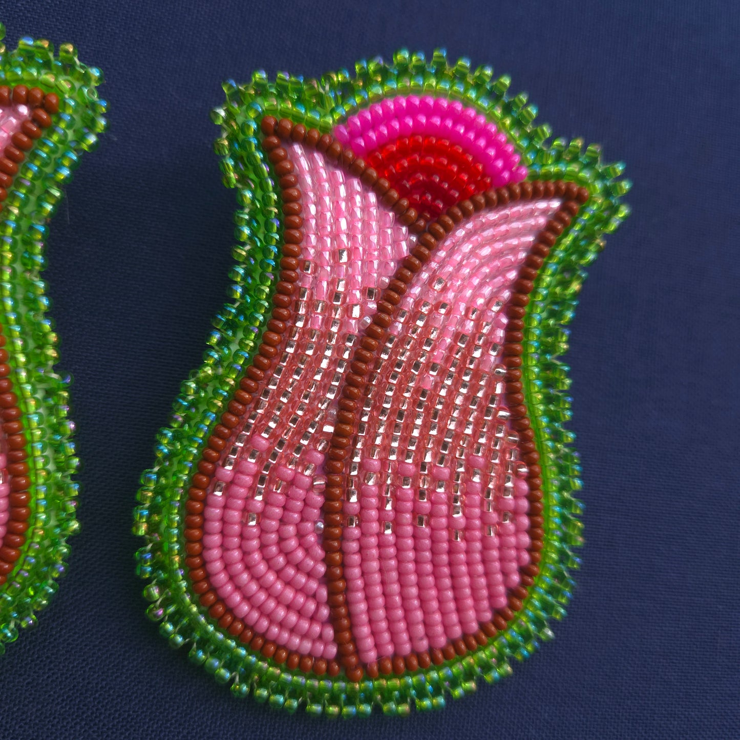 Pink Tulip Post Earrings