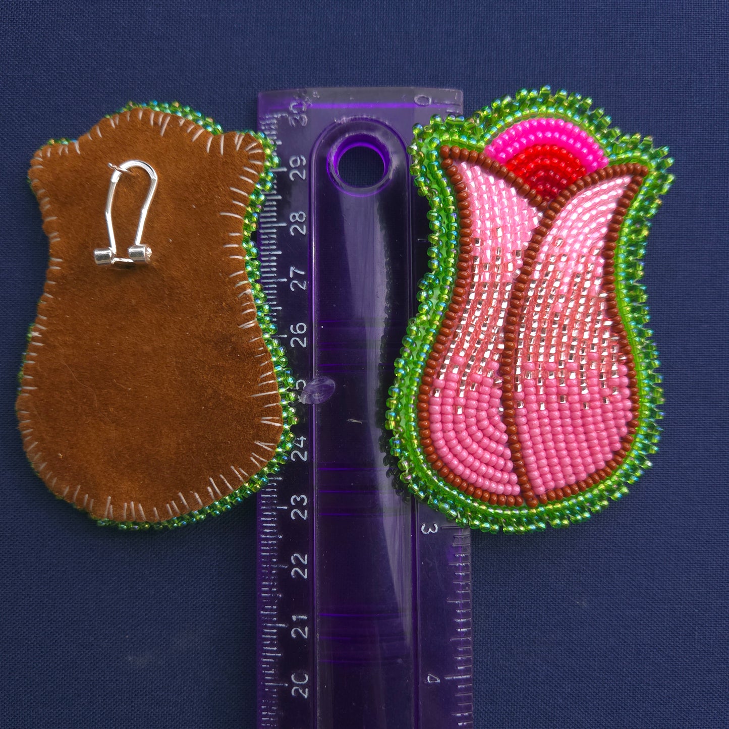 Pink Tulip Post Earrings