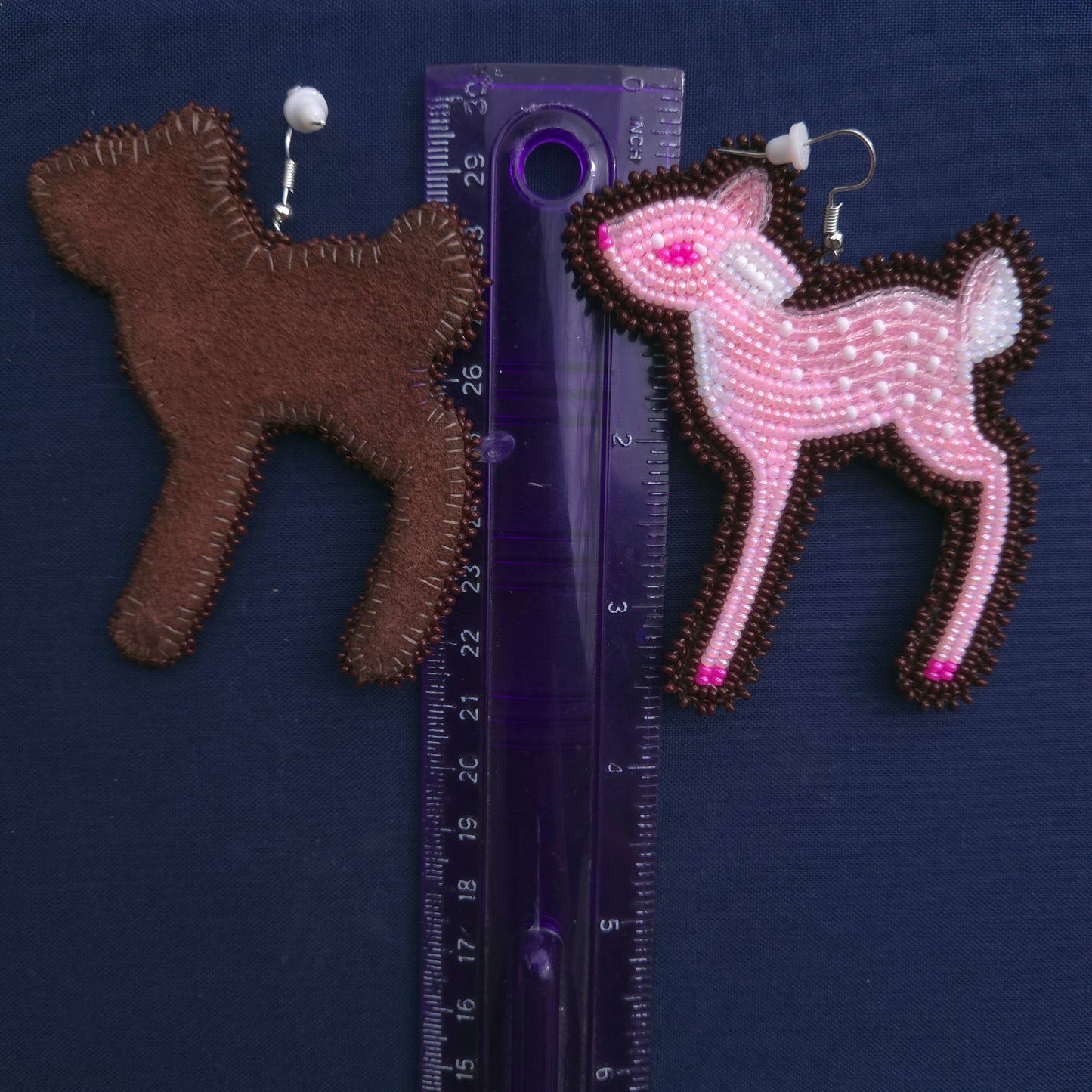 Strawberry Matcha Fawn Hook Earrings