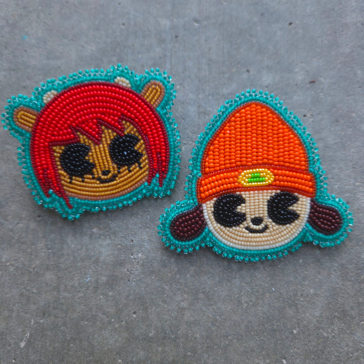 Parappa + Lammy Post Earrings
