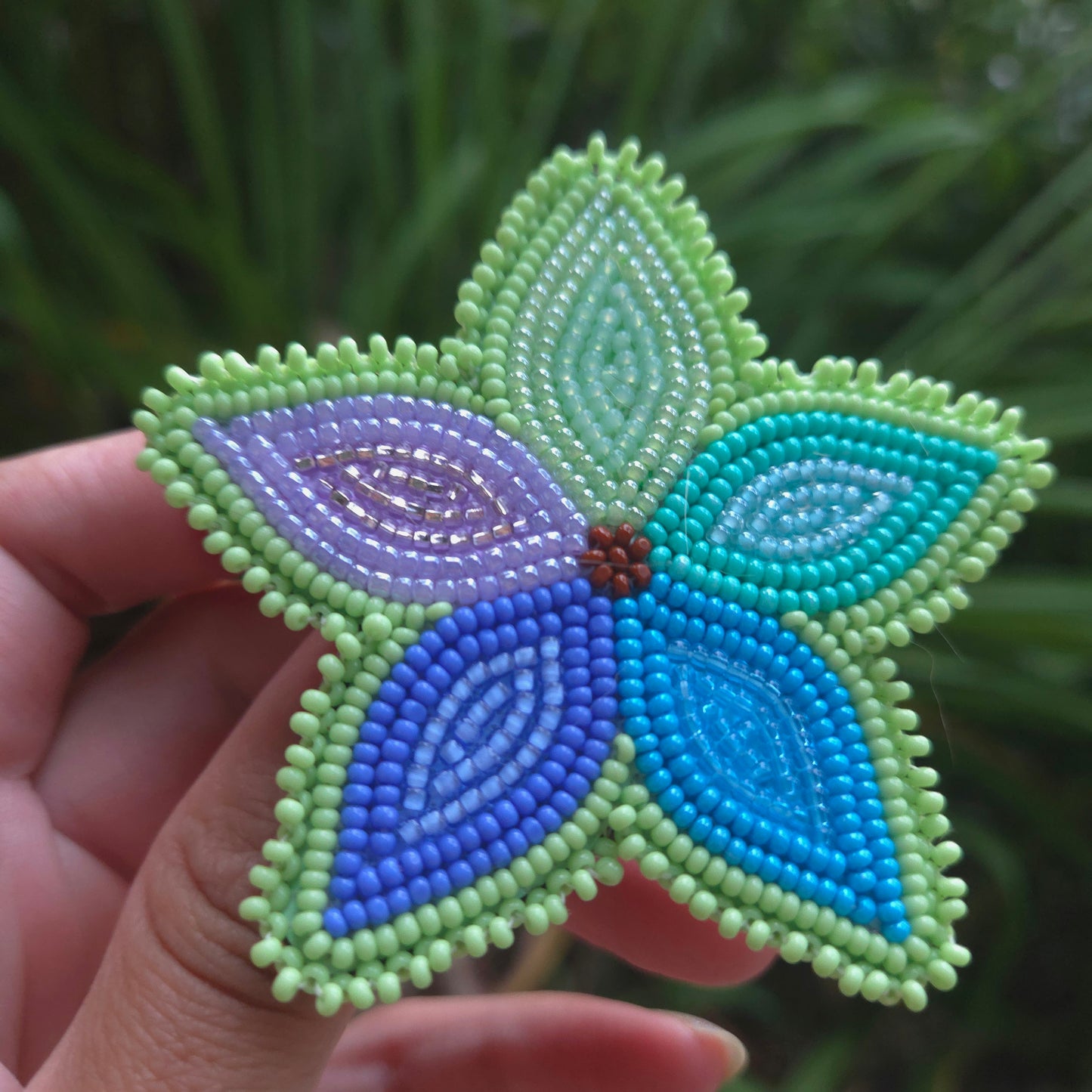 Rainbow Flower Post Earrings