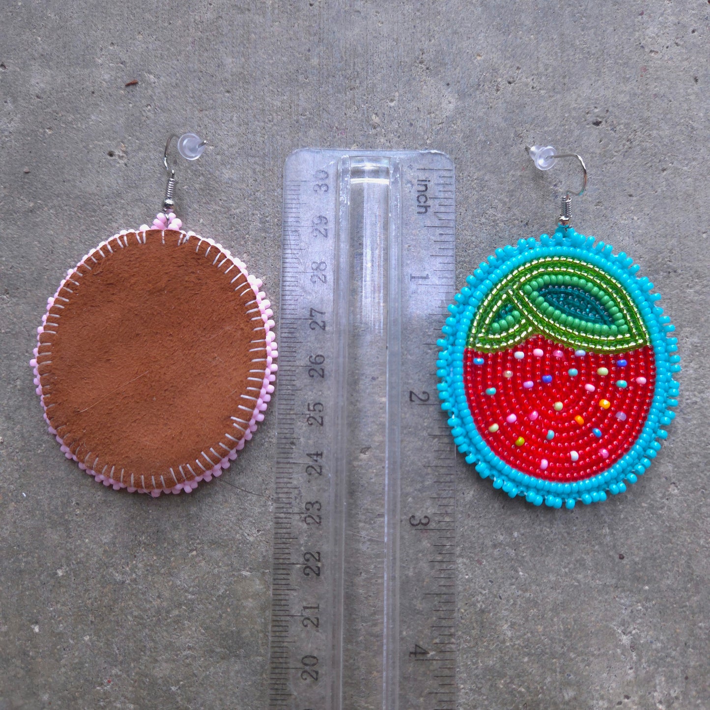 Mismatched Heartberry Hook Earrings