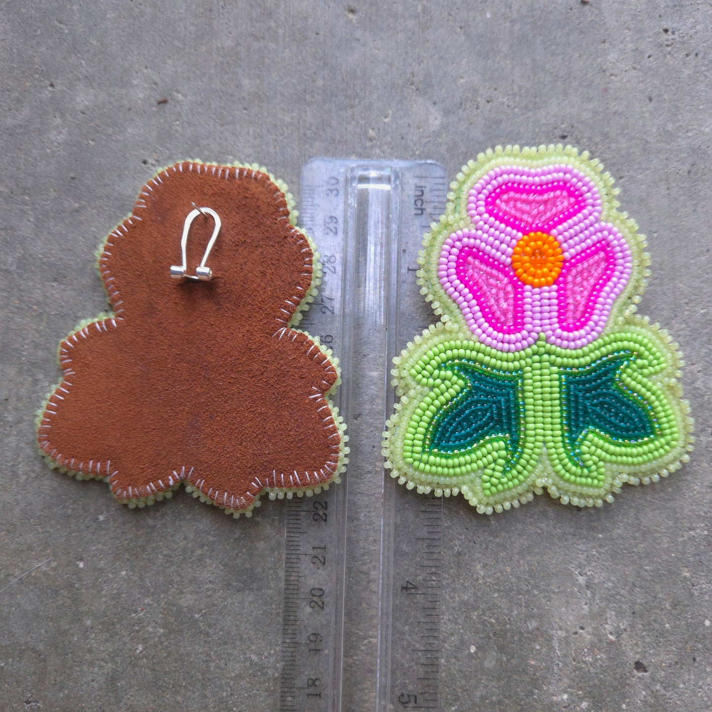 Old Style Hollyhocks Post Earrings