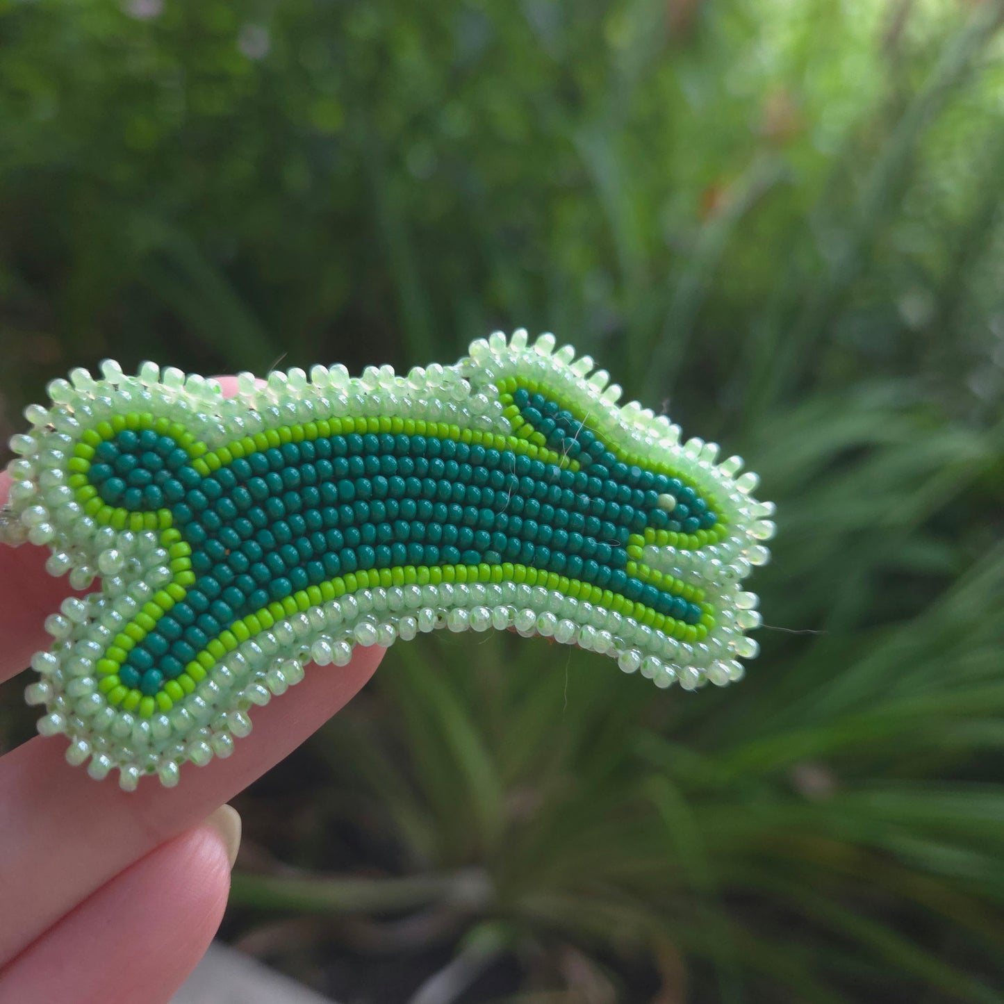 Green Bunny Hook Earrings